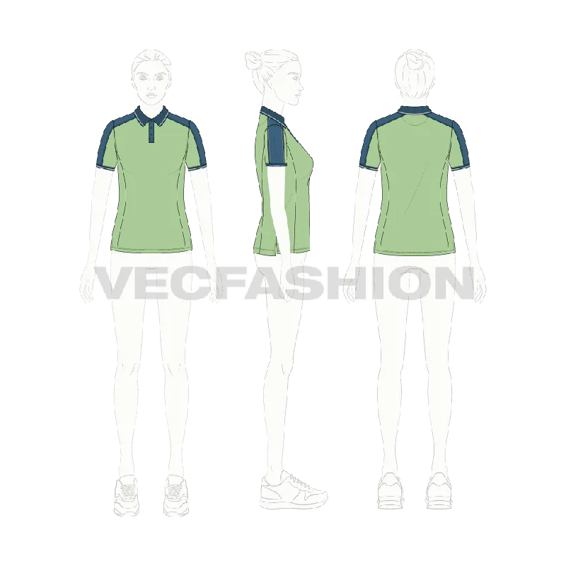 Women's Polo Shirt Casual Loose Short Sleeve