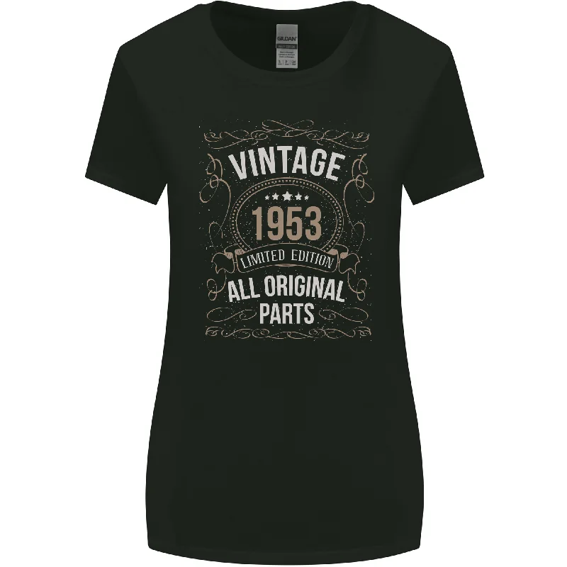70th Birthday Limited Edition 1953 Womens Wider Cut T-Shirt Fleece Fabric Down Fabric Feather Fabric
