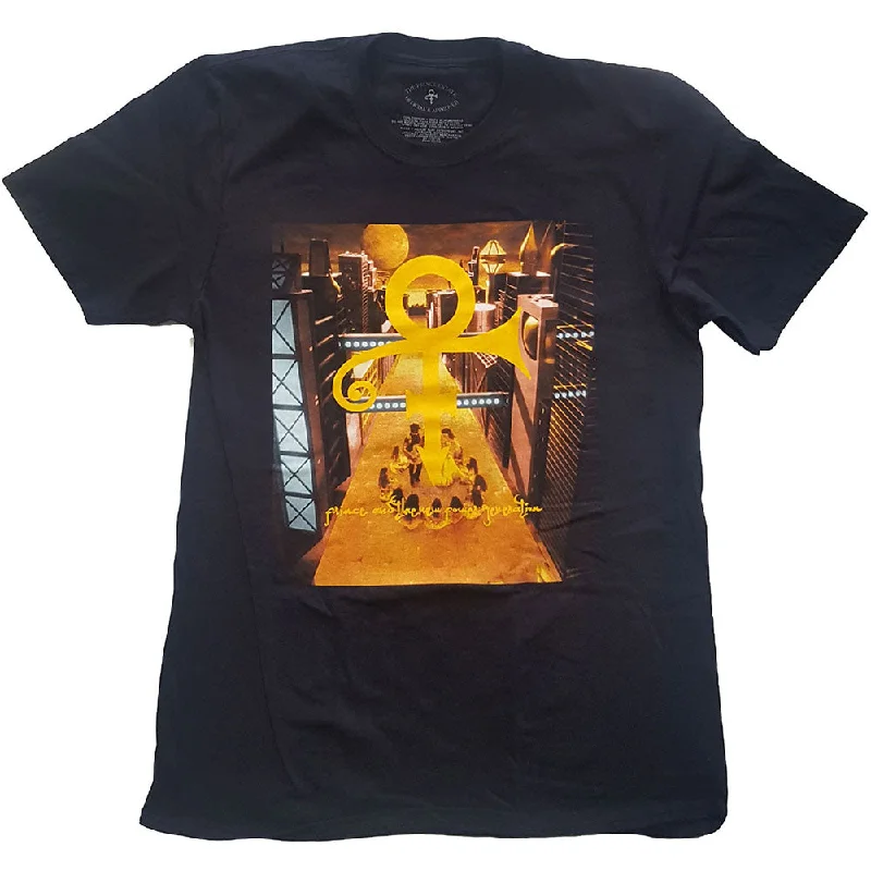 Prince | Official Band T-Shirt | Love Symbol (Back Print) Sequined Glittery Shiny