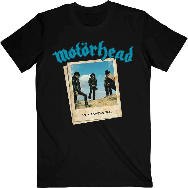 Motorhead | Official Band T-Shirt | Ace of Spades Photo Iron Safe Non-Iron Wrinkle Free