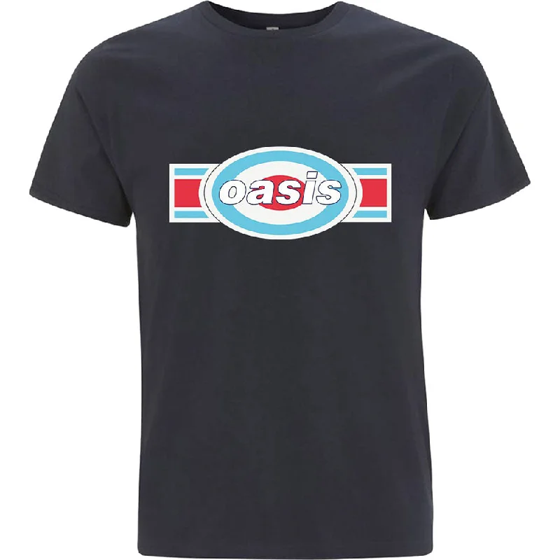 Oasis | Official Band T-Shirt | Oblong Target Welt Pockets Slit Pockets Flap Pockets
