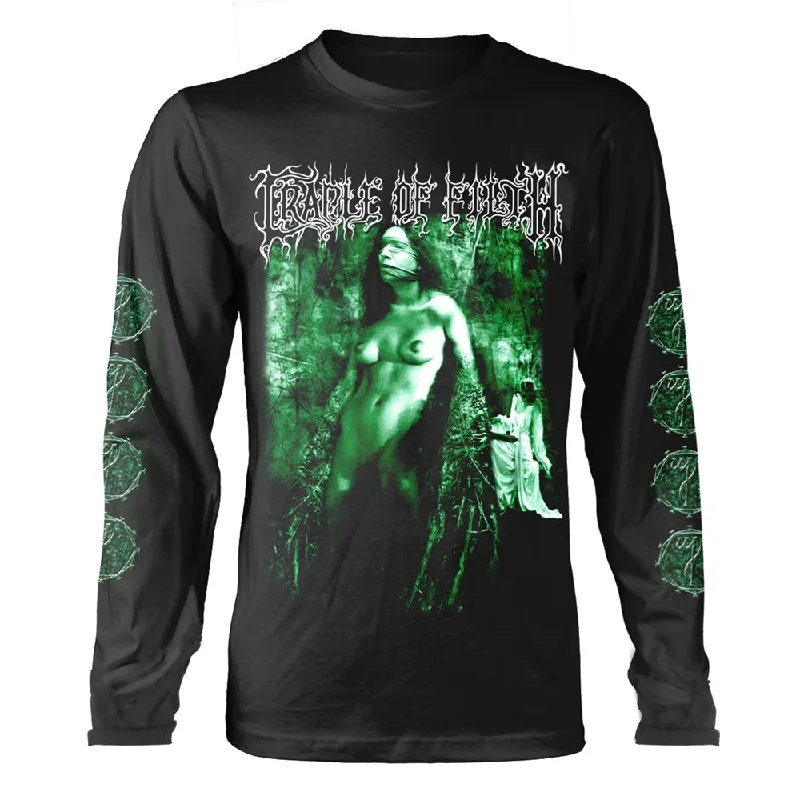 Cradle Of Filth Unisex Long Sleeved T-shirt: Graven Sin (back print) Elegant Classic Vintage