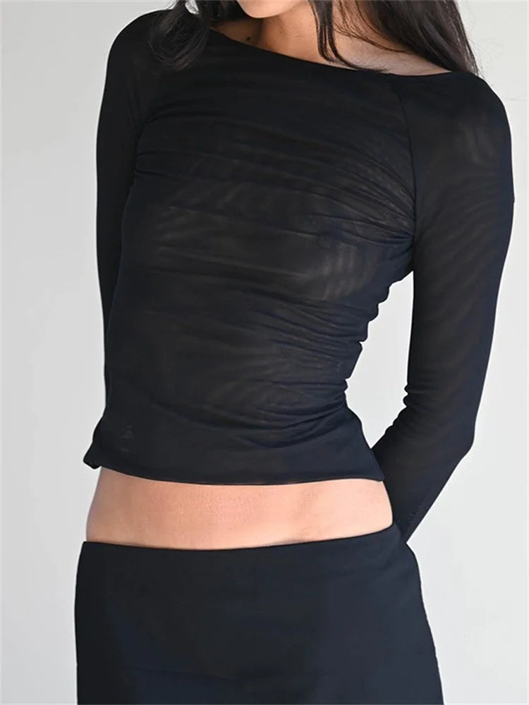 Sexy Women Summer Slim Fit Off Shoulder Black Backless Short Clubwear 2024 T-shirts Spandex Blend Rayon Blend Denim Blend Sexy Women Summer Slim Fit Off Shoulder Black Backless Short Clubwear 2024 T-shirts Spandex Blend Rayon Blend Denim Blend