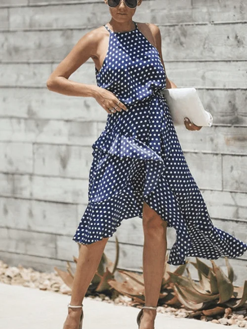 3 Colors Summer Fashion Wave Point Lace Irregular Midi Dress Fashionable Floral Embroidery Midi Dress 3 Colors Summer Fashion Wave Point Lace Irregular Midi Dress Fashionable Floral Embroidery Midi Dress