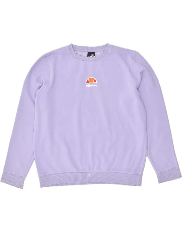 ELLESSE Womens Oversized Graphic Sweatshirt Jumper UK 16 Large Purple Hoodie with Fur Luxurious Winter ELLESSE Womens Oversized Graphic Sweatshirt Jumper UK 16 Large Purple Hoodie with Fur Luxurious Winter