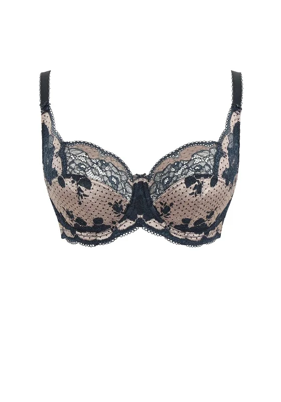 Panache Clara Full Cup Bra, Navy Pearl Active Support Bra