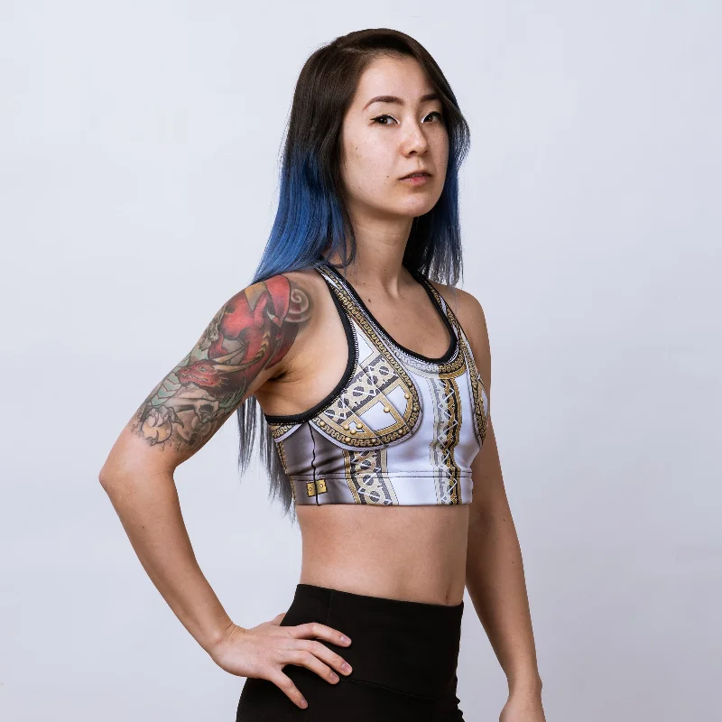 The Scudamore Sports Bra Lace-Trimmed Bra