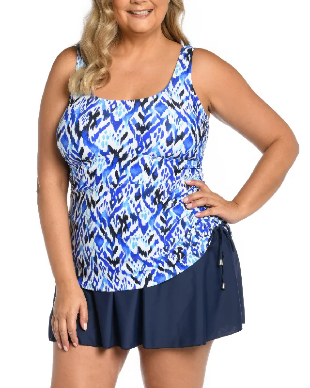 2024 Maxine of Hollywood Women's Plus Global Groove Adjustable Tank Swim Dress - Mw4dc77 Vibrant Bikini Design 2024 Maxine of Hollywood Women's Plus Global Groove Adjustable Tank Swim Dress - Mw4dc77 Vibrant Bikini Design