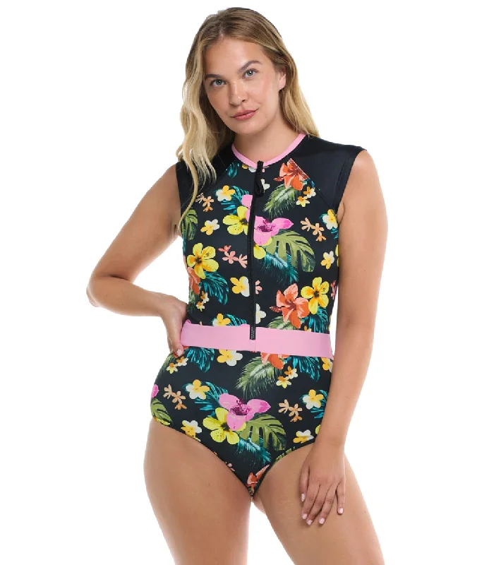 Body Glove Women's Tropical Island Stand Up One Piece Swimsuit (Paddle Suit) Swimsuit with Skirt Body Glove Women's Tropical Island Stand Up One Piece Swimsuit (Paddle Suit) Swimsuit with Skirt