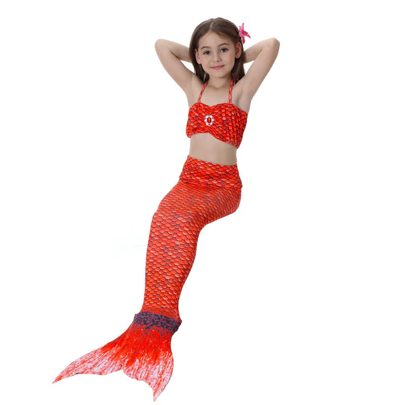 Fancydresswale Mermaid swimming costume bikini for Girls- Red Lace-Detail Bikini Set Fancydresswale Mermaid swimming costume bikini for Girls- Red Lace-Detail Bikini Set
