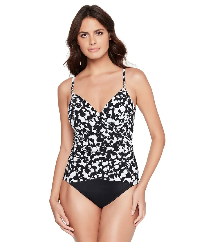 Magicsuit by Miraclesuit Women's Hot Spot Louise One Piece Swimsuit Black/White Sleek Full Coverage Magicsuit by Miraclesuit Women's Hot Spot Louise One Piece Swimsuit Black/White Sleek Full Coverage