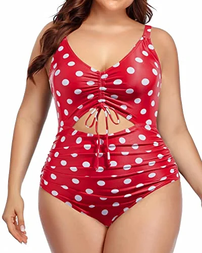 Women's Plus Size Cutout One Piece Swimsuit Tummy Control Monokini Swimwear Full Coverage Swimsuit Women's Plus Size Cutout One Piece Swimsuit Tummy Control Monokini Swimwear Full Coverage Swimsuit