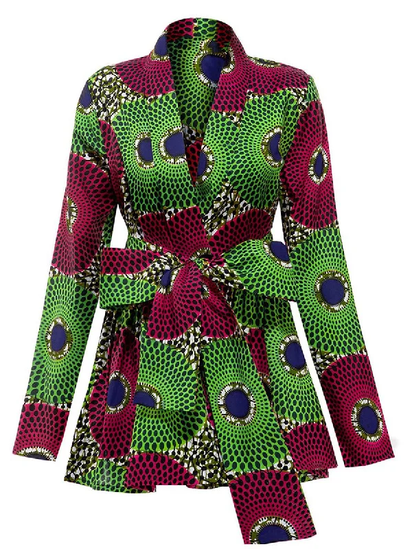 african jacket for ladies ankara print Fleece Jacket Down Jacket Parka