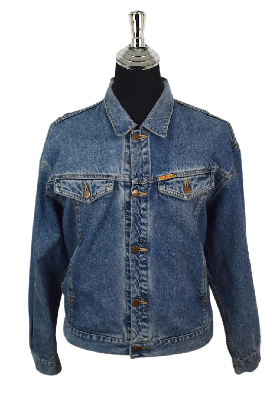 Edwin Brand Denim Jacket Cardigan Sweater Pullover