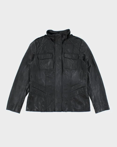 Vintage 90's Danier Textured Leather Jacket - L Hoodie Zip-Up Jacket Button-Up Jacket Vintage 90's Danier Textured Leather Jacket - L Hoodie Zip-Up Jacket Button-Up Jacket