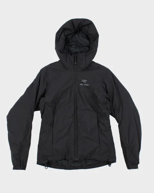 Vintage Arc'teryx Lightweight Hooded Hiking Jacket - S Denim Fabric Leather Fabric Suede Fabric