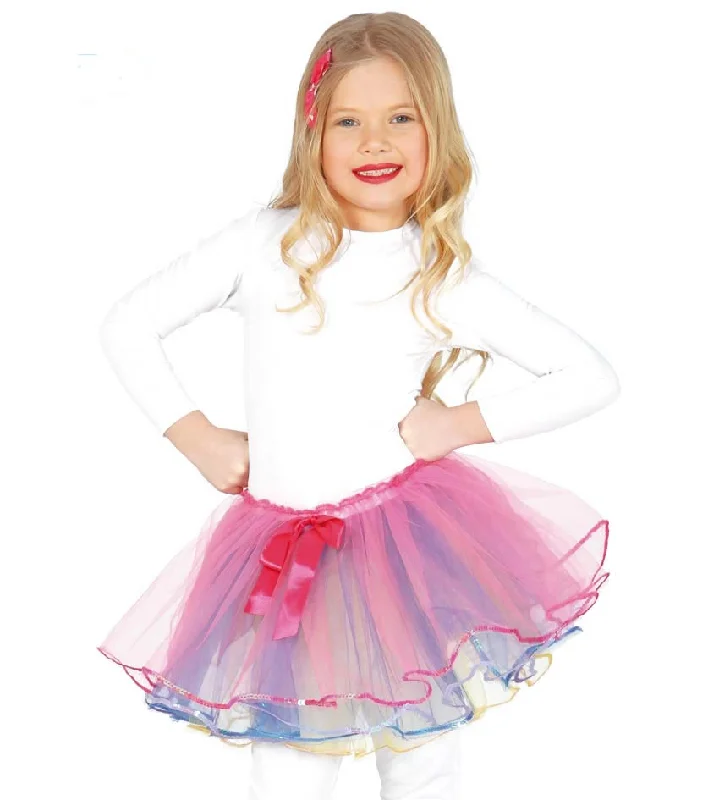 Pink Tulle Tutu Skirt With Bow Kids lace skirt intricate