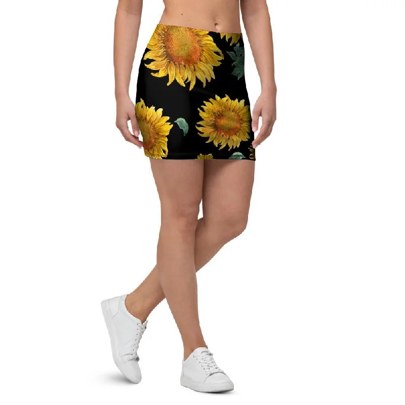 Sunflower Mini Skirt ribbed skirt waist