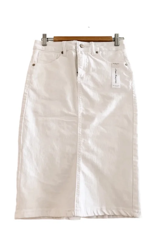 White Denim Skirt Style 270 chiffon skirt floaty